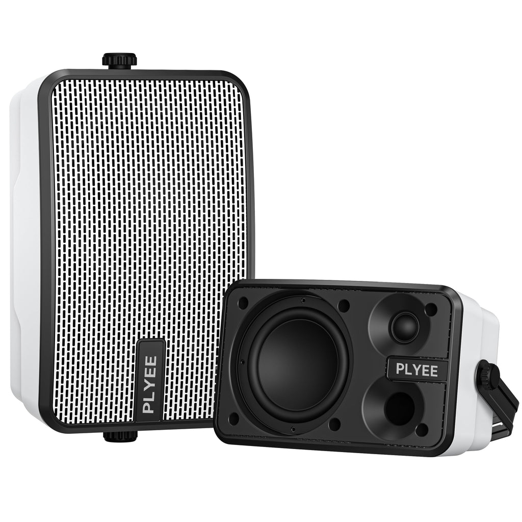 Plyee 400W Outdoor Bluetooth Speakers, 2-Pack