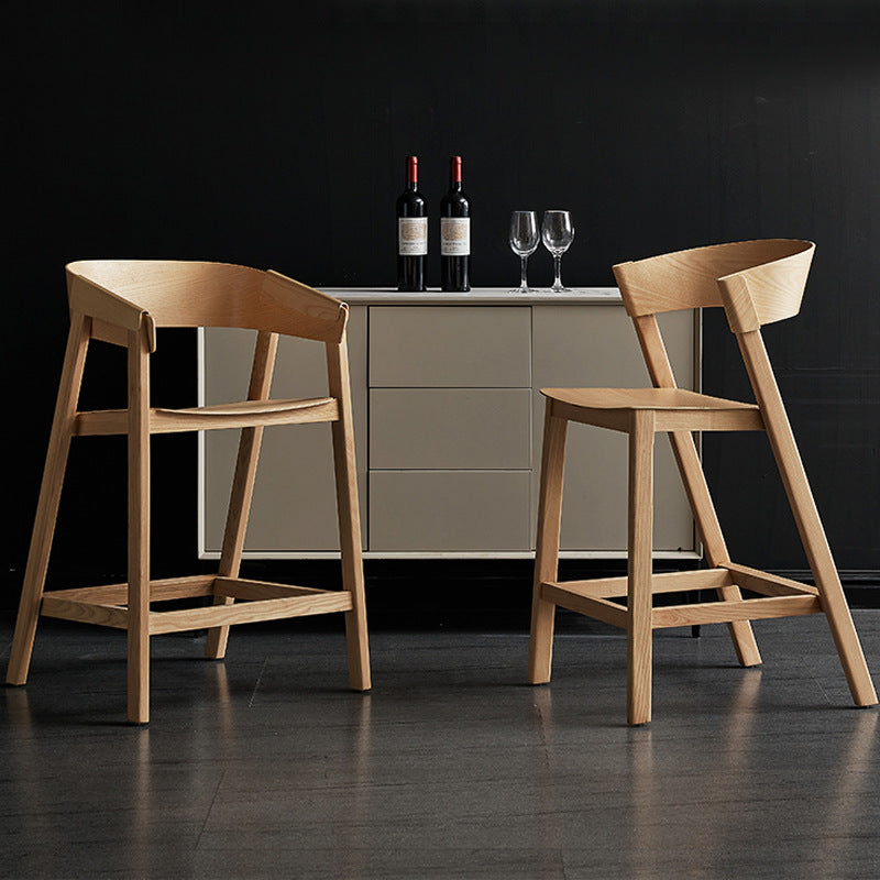 Japanese-Style High Bar Stool