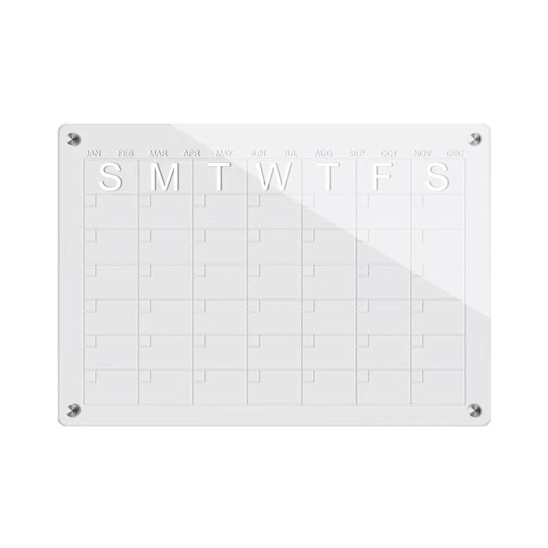 Acrylic Writable Dry Erase Weekly Meal Planner Board