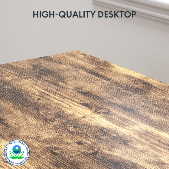 48-Inch Wood & Steel Computer Desk