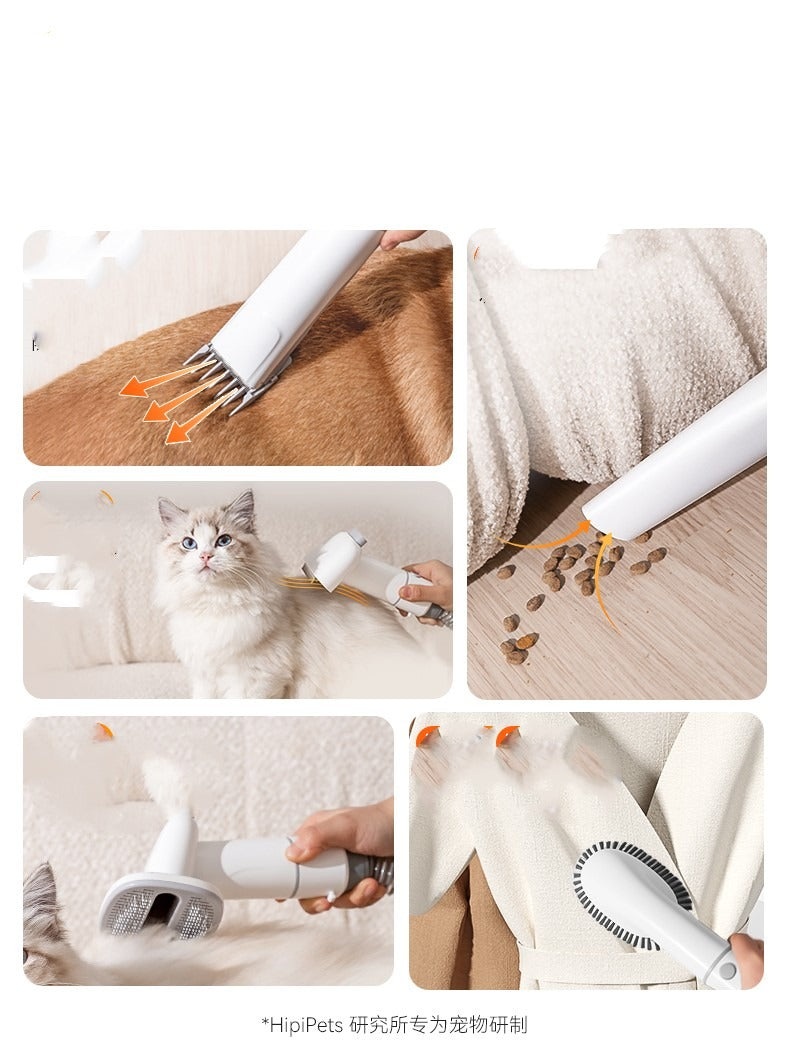 Multifunctional Electric Pet Hair Aspirator & Clipper
