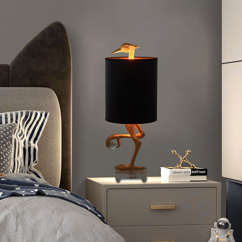 Nordic Eagle Resin Table Lamp