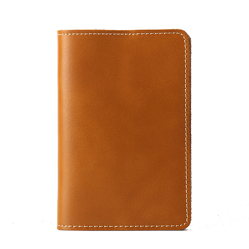 Handmade Vertical Genuine Leather Passport Holder