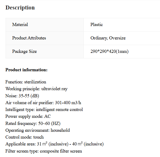 3-Stage HEPA Formaldehyde Air Purifier