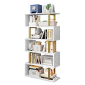 5-Tier S-Shaped Geometric Bookcase