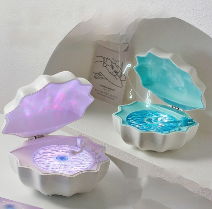 Mini Bluetooth Shell Speaker with Light