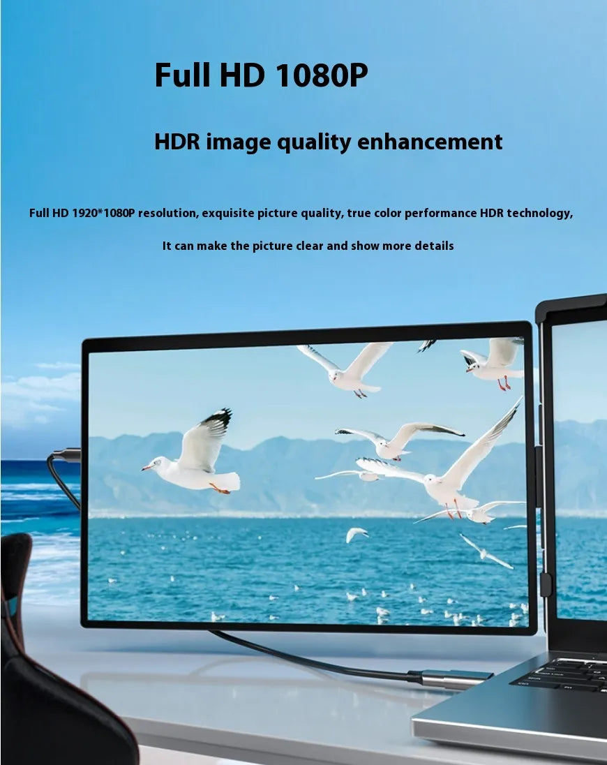 14.1-Inch Portable Dual-Screen Monitor
