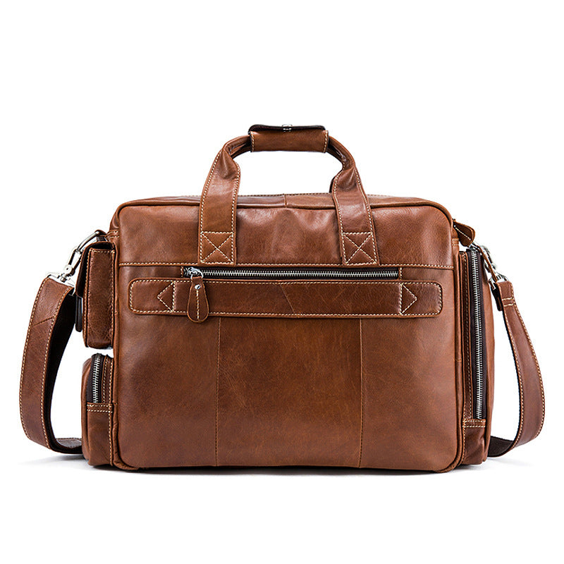 Retro Genuine Leather Men's Shoulder Bag