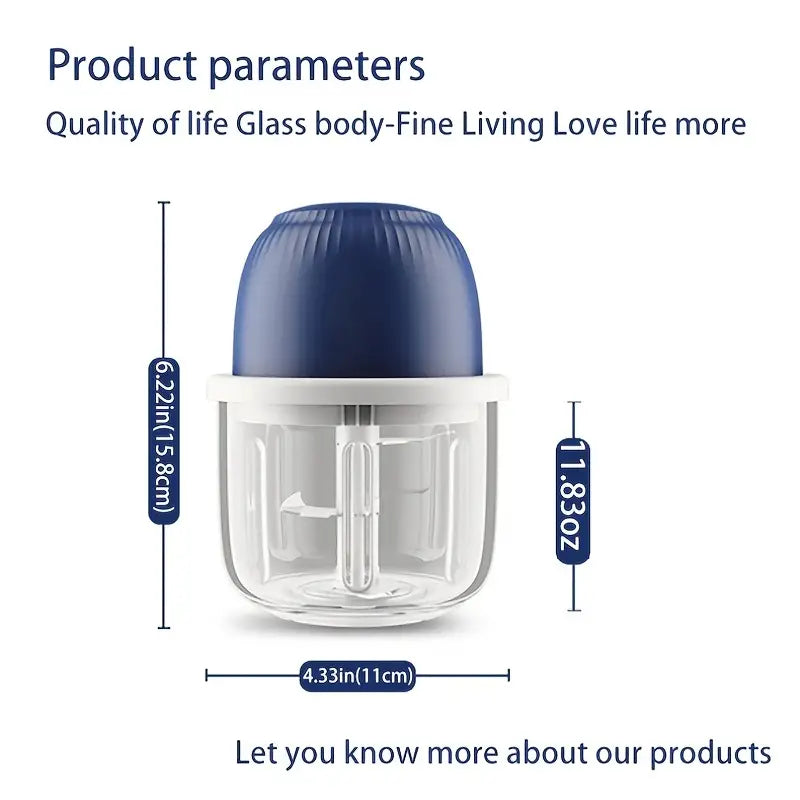 Mini Electric Garlic Chopper and Food Processor