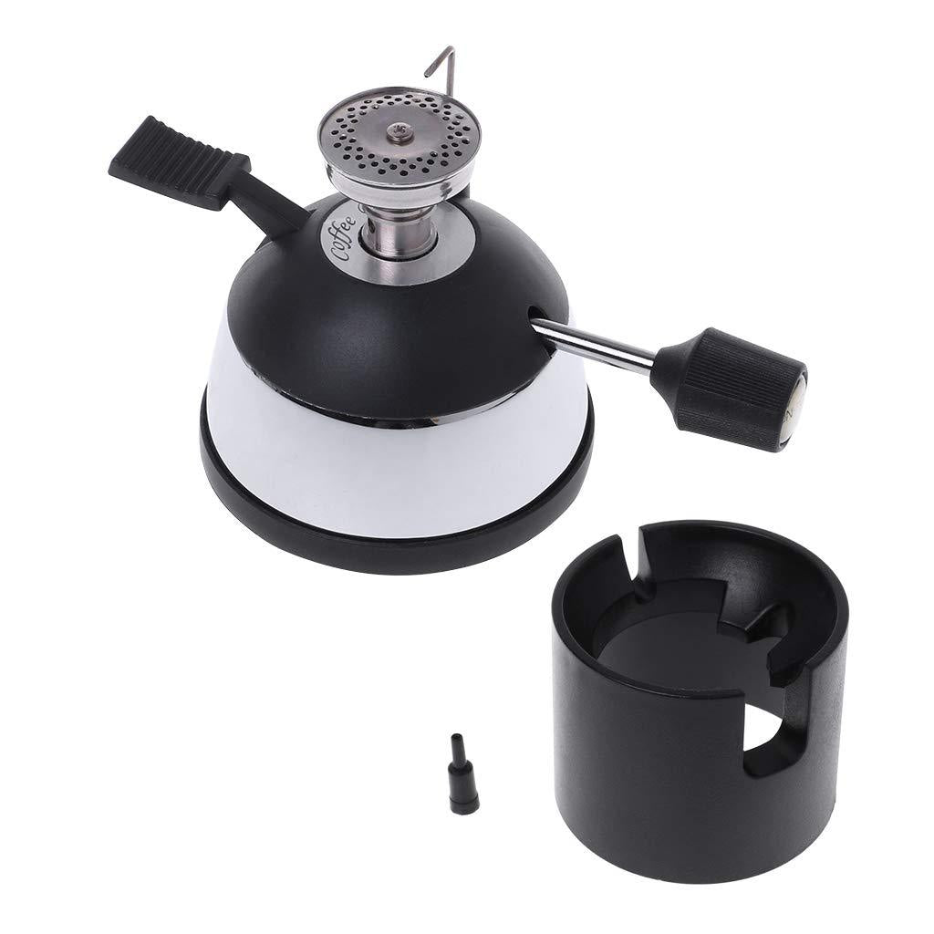 French Coffee Syphon Burner with Gas Stove and Moka Pot