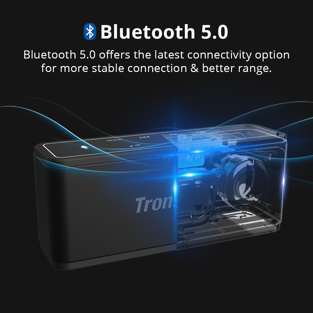 Bluetooth 5.0 Portable Speaker with 3D Surround Sound