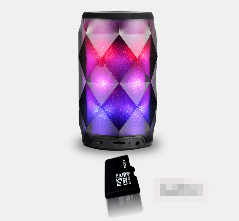 Crystal Soda Can Color Lamp Bluetooth Speaker, Portable