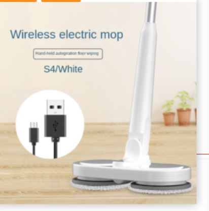 Cordless Double-Head Spin Mop