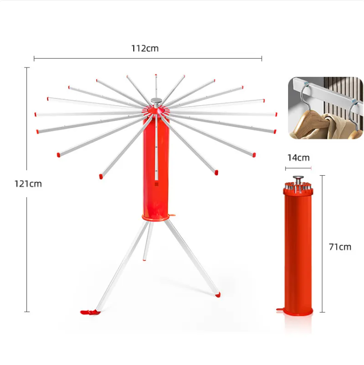 Floor Folding Clothes Drying Rack