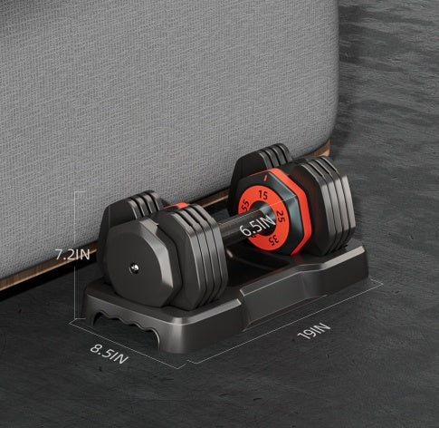 Adjustable Dumbbell Set, 10-in-1 Quick Turn
