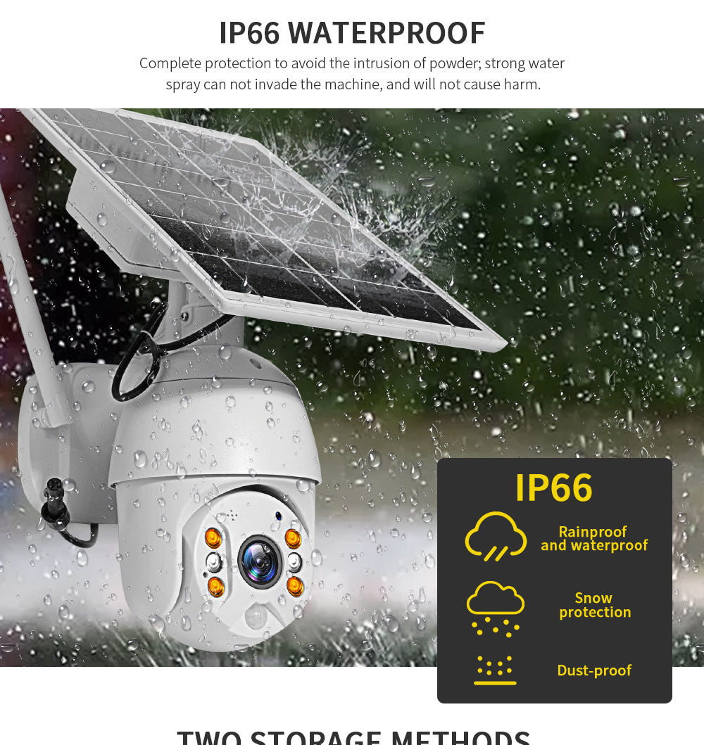 Solar-Powered 4G Security Camera