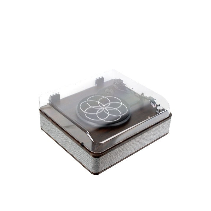 Retro Vinyl Record Player with Bluetooth Speaker Decor