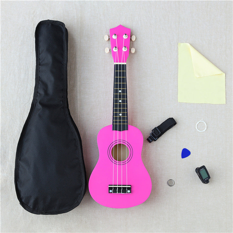 21-Inch Wooden Ukulele Acoustic Instrument