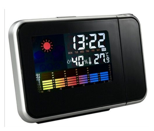 8190 Weather Station Projection Clock with LED Display