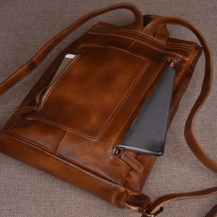 Leather Computer Backpack