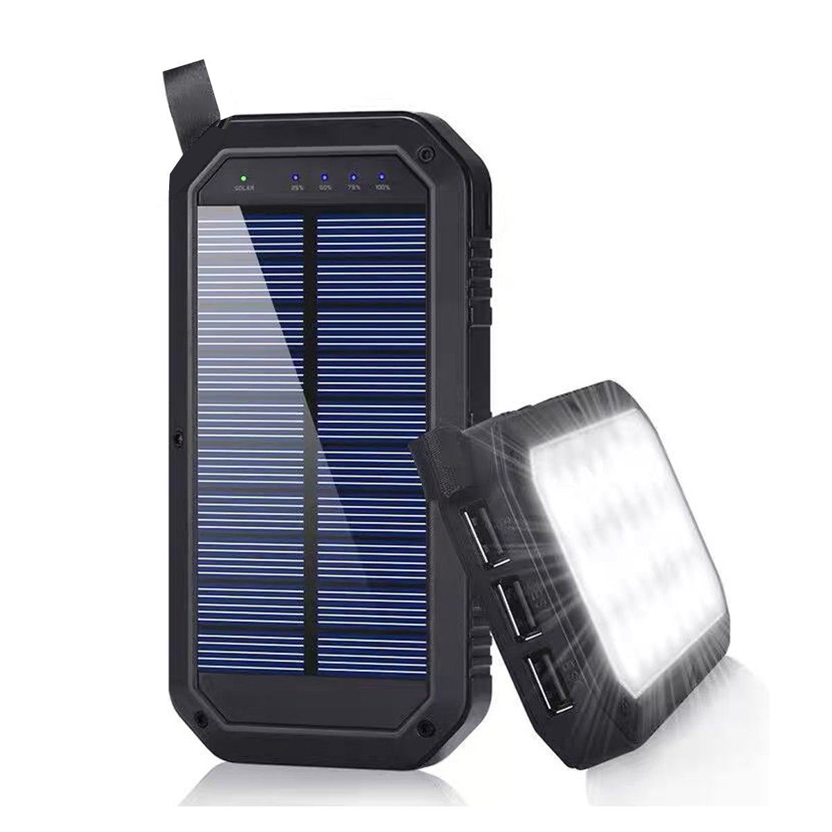 Sun Chaser Mini Solar Wireless Charger with LED Flood Light