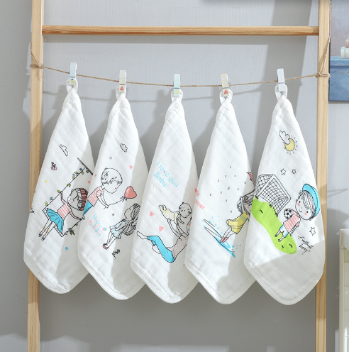 100% Cotton Face Towel Set 5 Pieces Kids