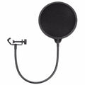 Black Microphone Windscreen Shield