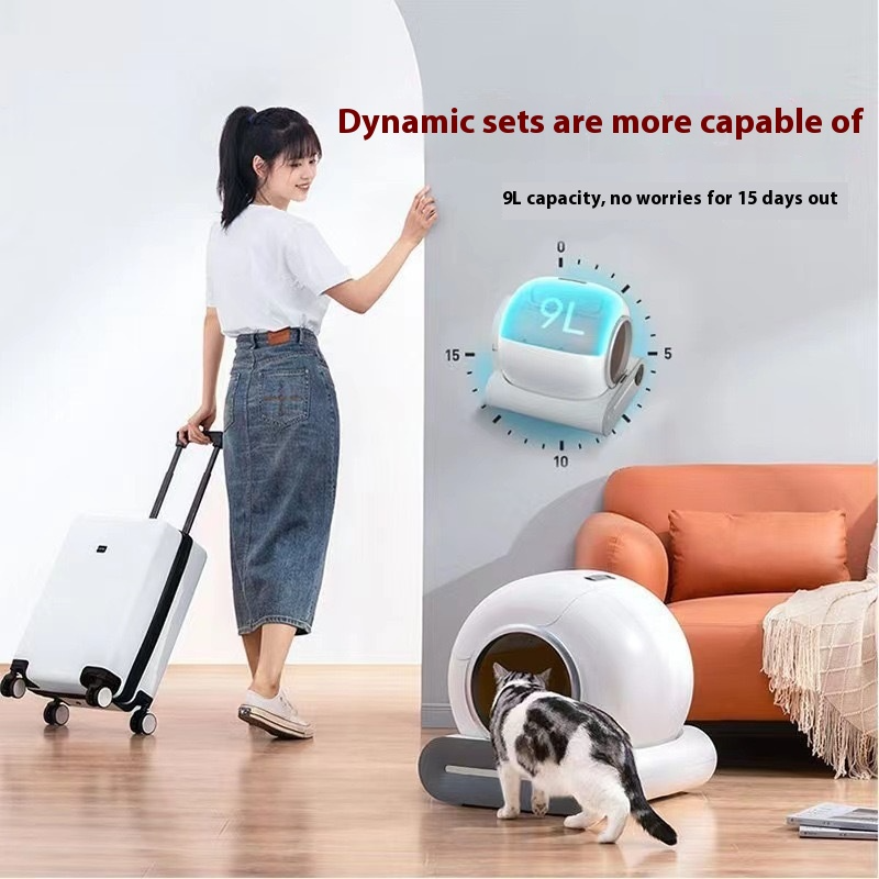 Smart Automatic Self-Cleaning Litter Box
