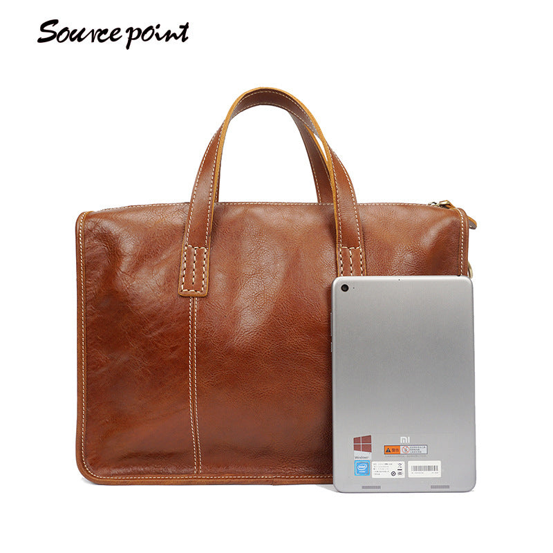Vintage Leather Messenger Bag
