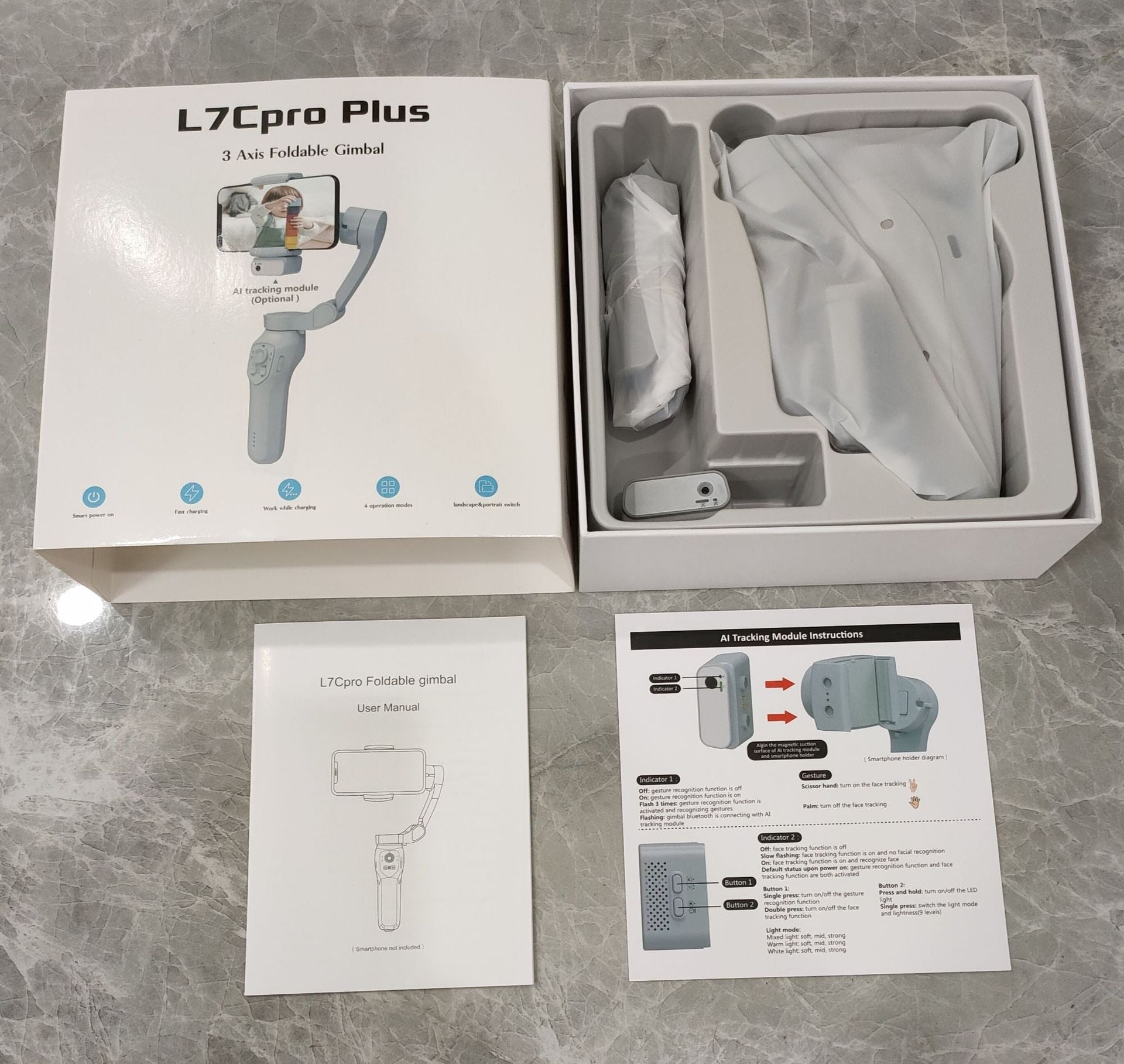 Foldable Handheld Phone Stabilizer
