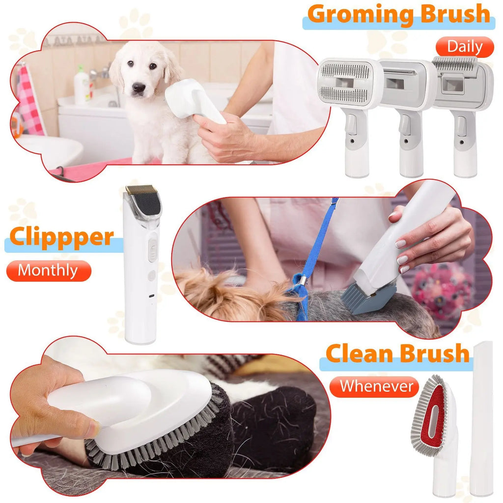Pet Grooming Vacuum & Clipper Kit