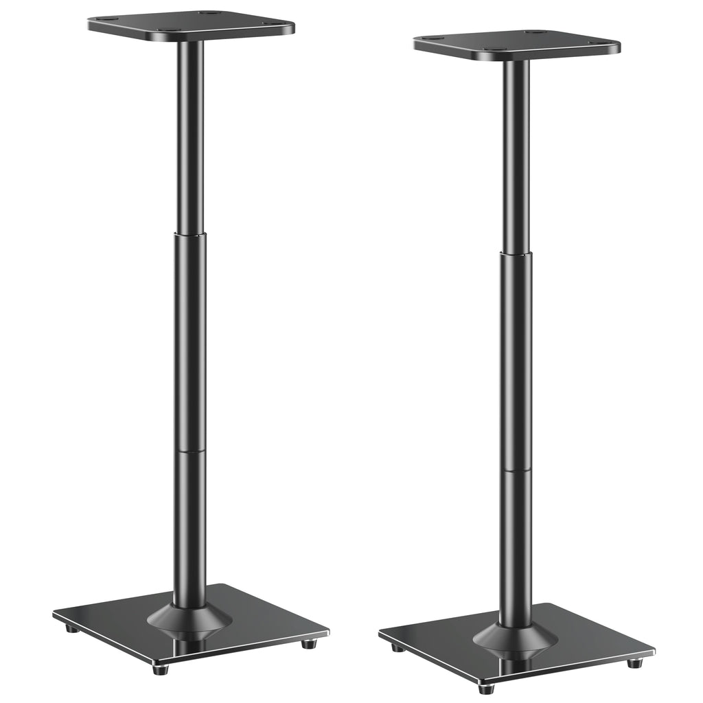 Tall Adjustable Speaker Stands, 28-37.4 Inch, Set of 2
