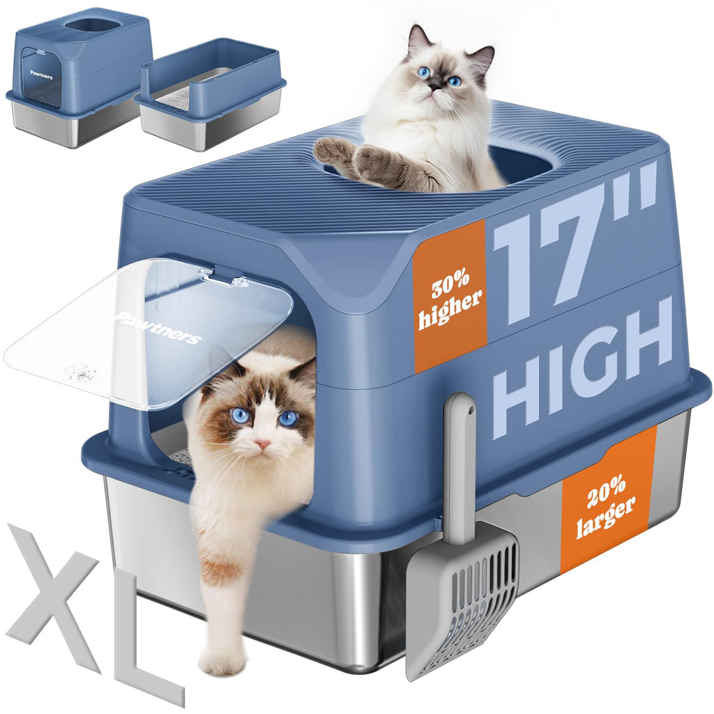 Stainless Steel Cat Litter Box, XL