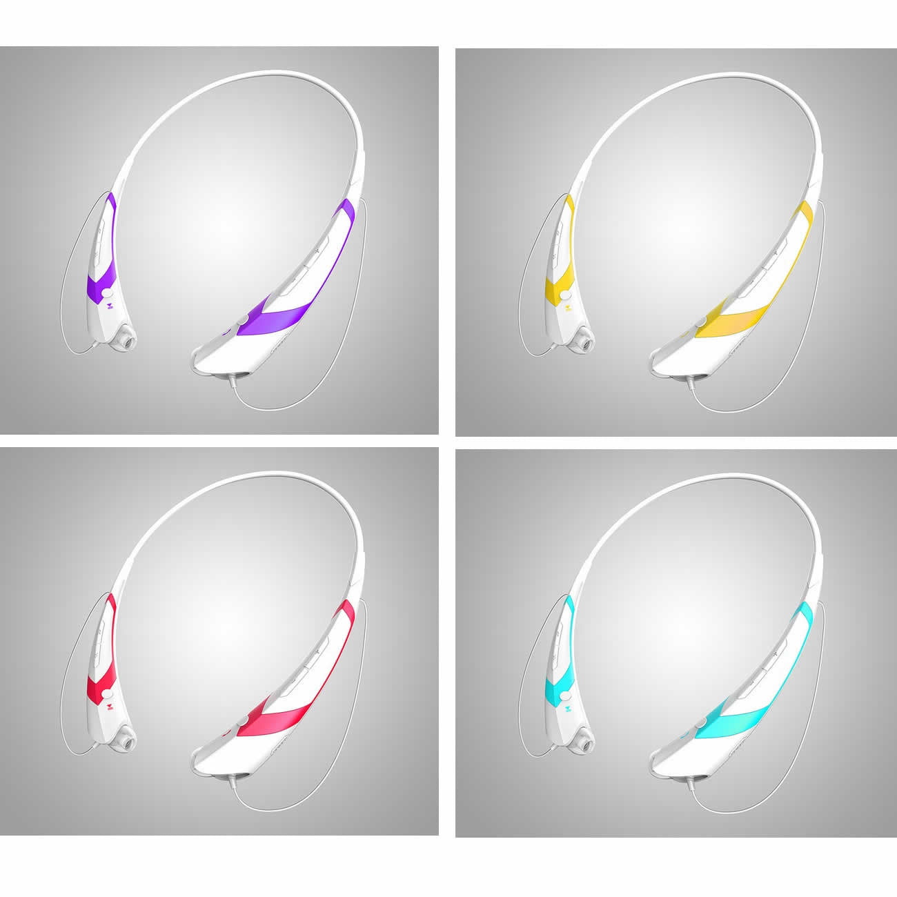 Music &amp; Sound Collar Headphones with Magnetic Earbuds