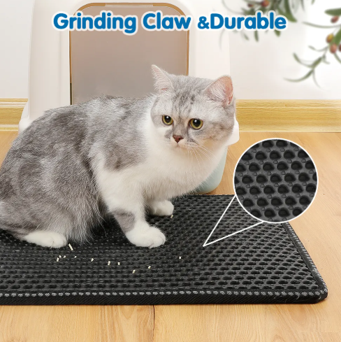 Double Rice Grain Cat Litter Mat