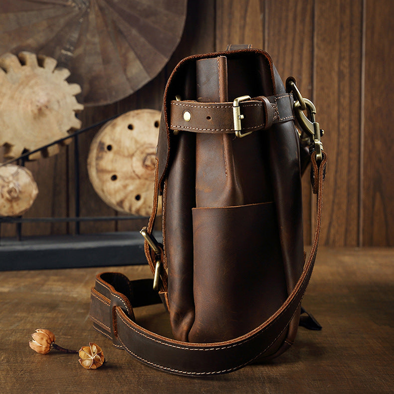 Vintage Leather Cambridge Tote Bag