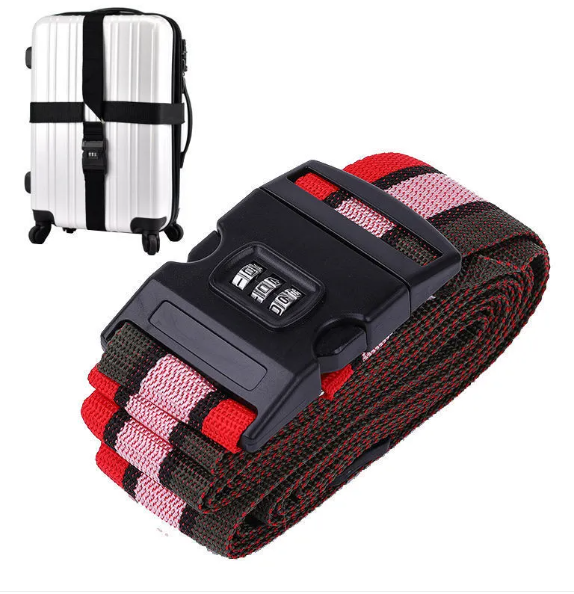 Secure Cross Strap Luggage Belt with Lock