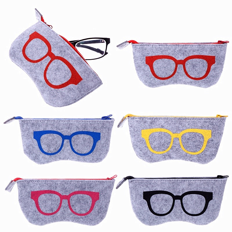 Cute Portable Sunglasses Pouch Travel Storage Bag