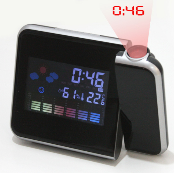 8190 Weather Station Projection Clock with LED Display