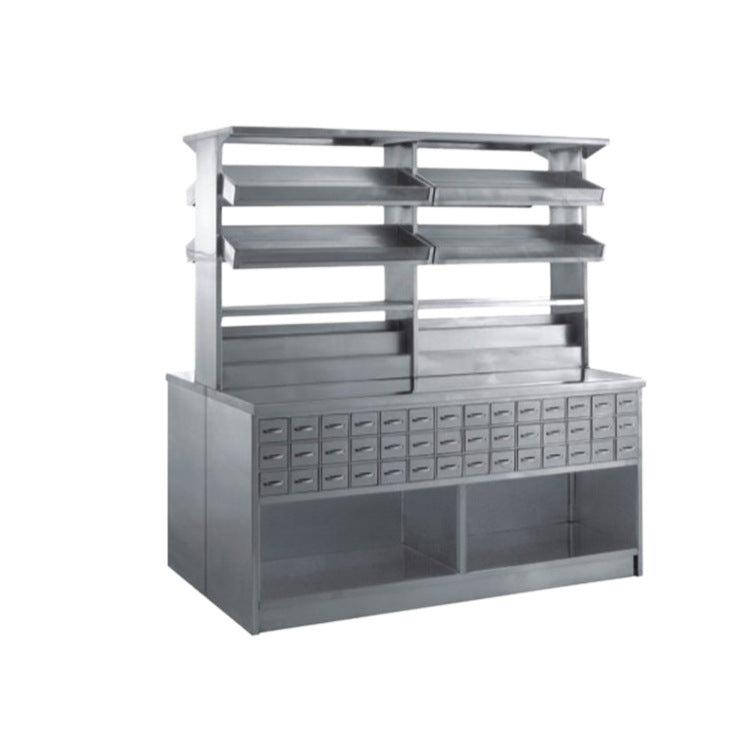304 Stainless Steel Pharmacy Cabinet with Dispensing Area