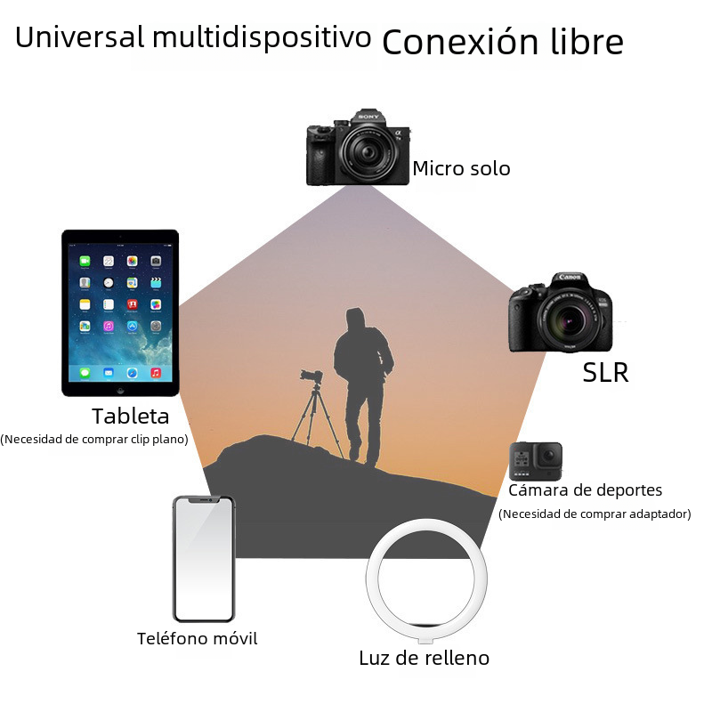 Portable Foldable Tripod for Photography and Live Streaming