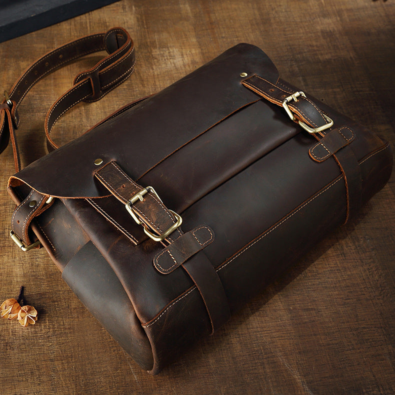 Vintage Leather Cambridge Tote Bag