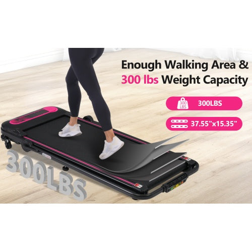 Folding Walking Pad Under-Desk Treadmill with Incline
