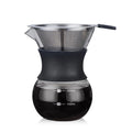 Stainless Steel Coffee Dripper with Glass Carafe
