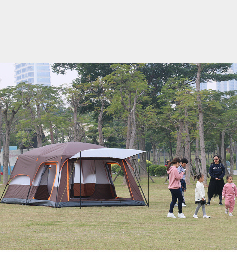 Double-Layer Waterproof Two-Room Camping Tent