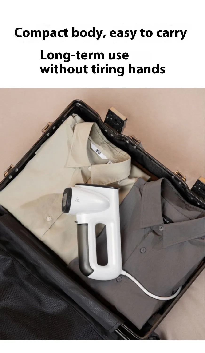 Portable Handheld Garment Steamer with Suction