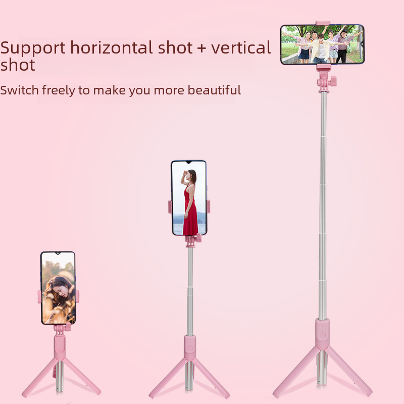 J861 Dual Light Bluetooth Selfie Stick with Tripod and LED Ring Light