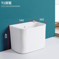Large Ceramic Mop Sink with Overflow System