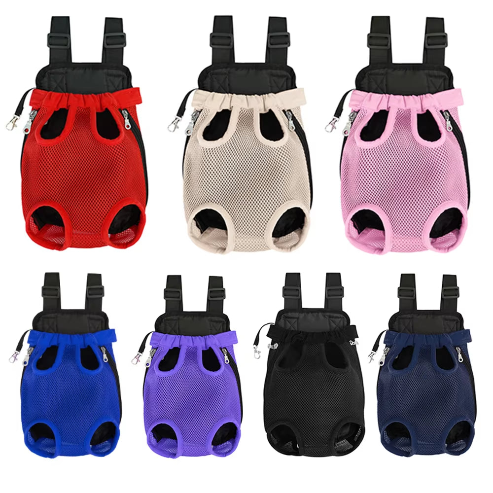 Adjustable Cat Carrier Bag Pet Double Shoulder Backpack