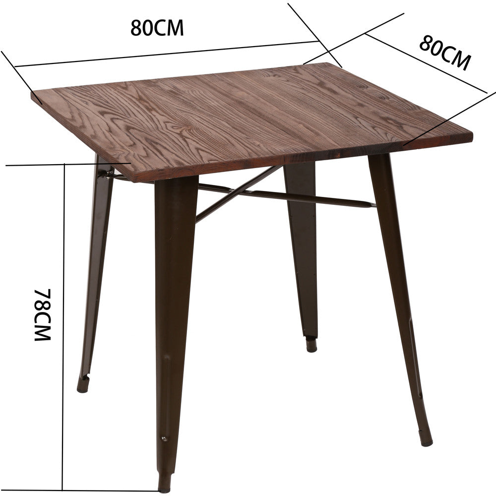Industrial Style Iron Leg Dining Table